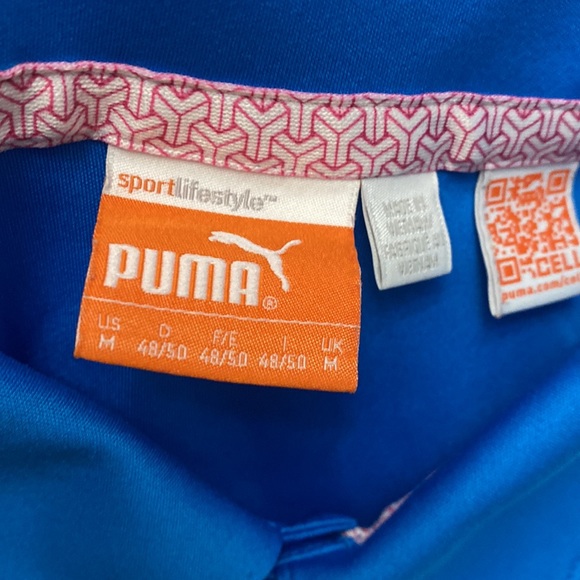 Puma Golf Performance GRAPHIC TECH Polo Dry Cell Shirt~Men size M - Picture 8 of 10